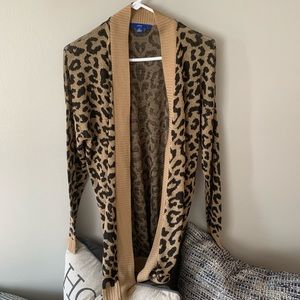 Leopard print cardigan